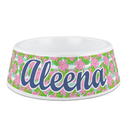 Preppy Plastic Dog Bowl (Personalized)