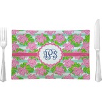 Preppy Rectangular Glass Lunch / Dinner Plate - Single or Set (Personalized)