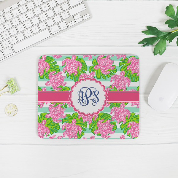 Preppy Rectangular Mouse Pad - LIFESTYLE 2