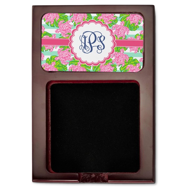 Preppy Red Mahogany Sticky Note Holder - Flat