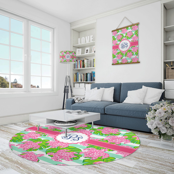 Preppy Round Area Rug - IN CONTEXT