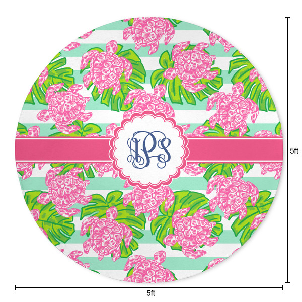Preppy Round Area Rug - Size