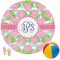 Preppy Round Beach Towel (Personalized)