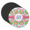 Preppy Round Rubber Backed Coasters - Set of 4 (Personalized)