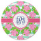Preppy Round Rubber Backed Coaster (Personalized)