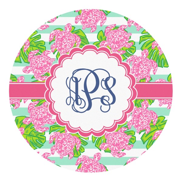 Custom Preppy Round Decal - Medium (Personalized)