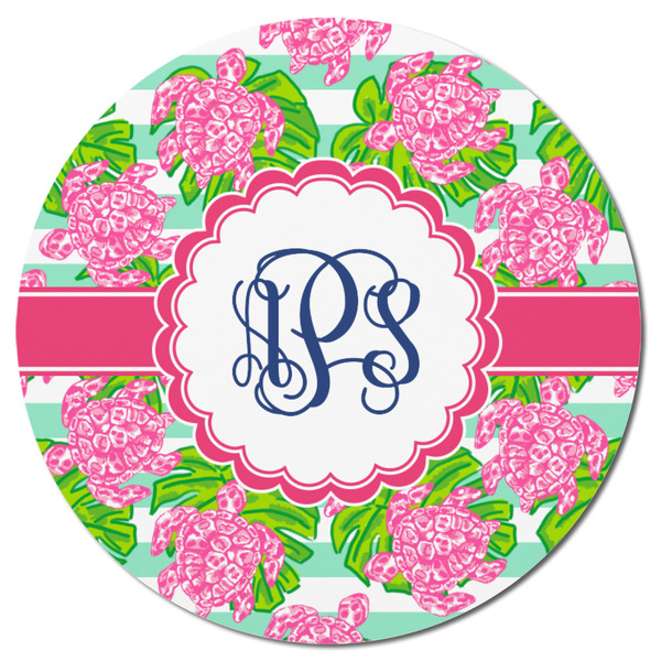 Preppy Round Fridge Magnet - FRONT