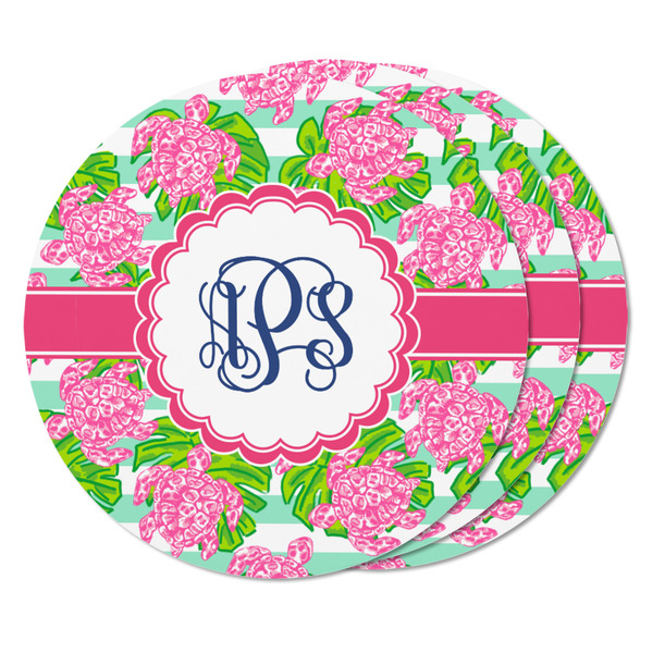 Preppy Round Fridge Magnet - THREE