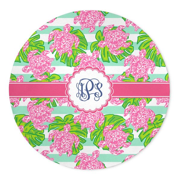 Custom Preppy 5' Round Indoor Area Rug (Personalized)