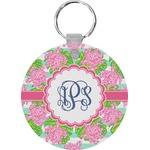 Preppy Round Plastic Keychain (Personalized)