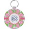 Preppy Round Plastic Keychain (Personalized)