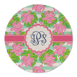 Preppy Round Linen Placemat - Single Sided (Personalized)