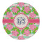 Preppy Round Linen Placemats - FRONT (Single Sided)