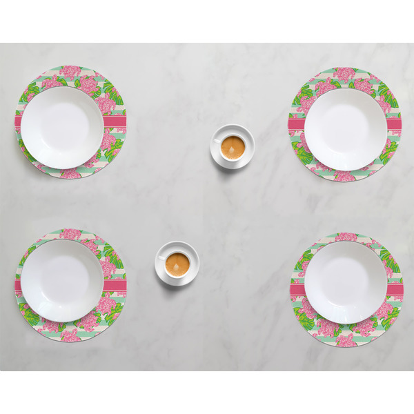 Preppy Round Linen Placemats - LIFESTYLE (set of 4)