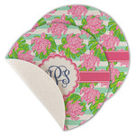 Preppy Round Linen Placemat - Single Sided - Set of 4 (Personalized)