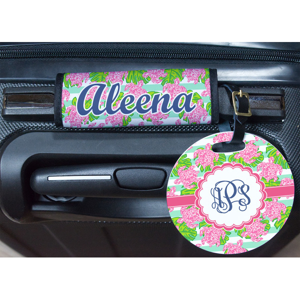 Preppy Round Luggage Tag & Handle Wrap - In Context