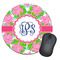 Preppy Round Mouse Pad (Personalized)