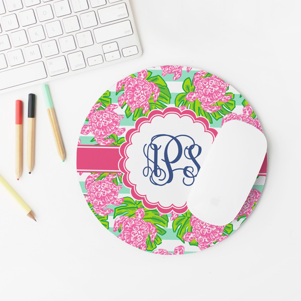 Preppy Round Mousepad - LIFESTYLE 2