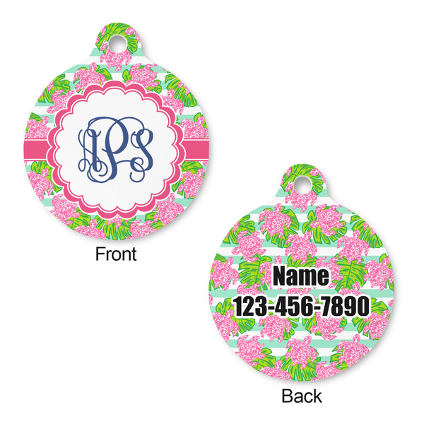 Preppy Round Pet ID Tag - Large - Approval