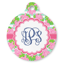 Preppy Round Pet ID Tag (Personalized)