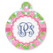 Preppy Round Pet ID Tag - Large - Front