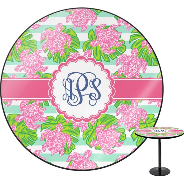 Custom Preppy Round Table - 24" (Personalized)