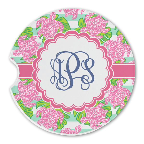 Custom Preppy Sandstone Car Coaster - Single (Personalized)