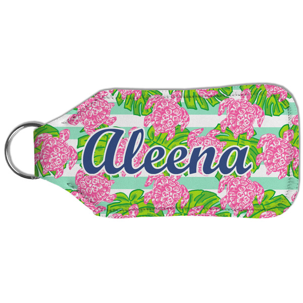 Preppy Sanitizer Holder Keychain - Large (Back)