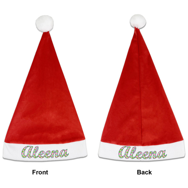 Custom Preppy Santa Hat - Front & Back (Personalized)
