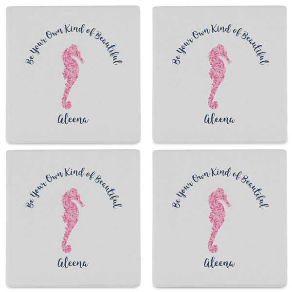 Preppy Set of 4 Sandstone Coasters - See All 4 View