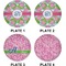Preppy Set of Lunch / Dinner Plates (Approval)