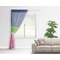 Preppy Sheer Curtain With Window and Rod - in Room Matching Pillow