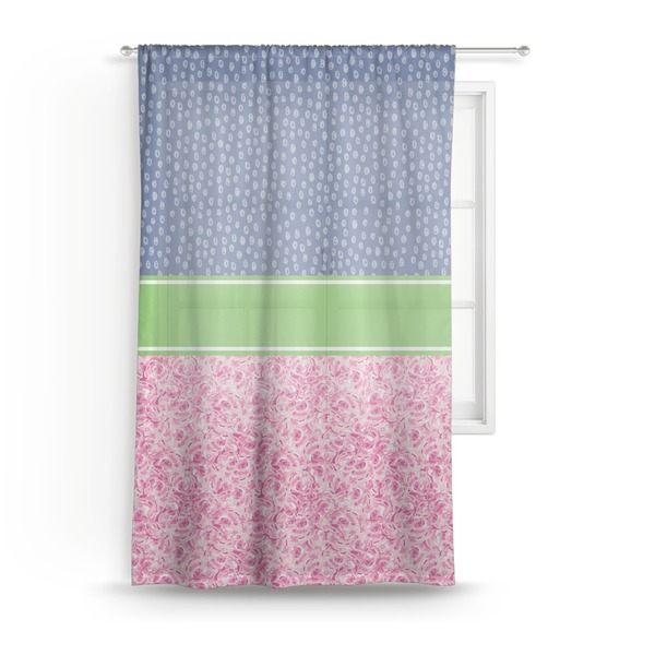 Custom Preppy Sheer Curtain - 50"x84"