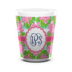 Preppy Ceramic Shot Glass - 1.5 oz - White - Set of 4 (Personalized)