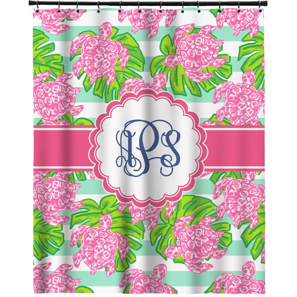 Custom Preppy Extra Long Shower Curtain - 70"x84" (Personalized)