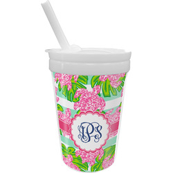Preppy Sippy Cup with Straw (Personalized)