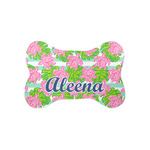 Preppy Bone Shaped Dog Food Mat (Small) (Personalized)