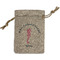 Preppy Small Burlap Gift Bag - Front