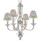 Preppy Small Chandelier Shade - LIFESTYLE (on chandelier)