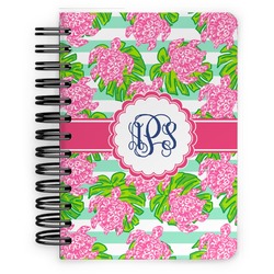 Preppy Spiral Notebook - 5x7 w/ Monogram