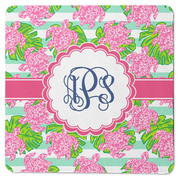 Preppy Square Rubber Backed Coaster (Personalized)