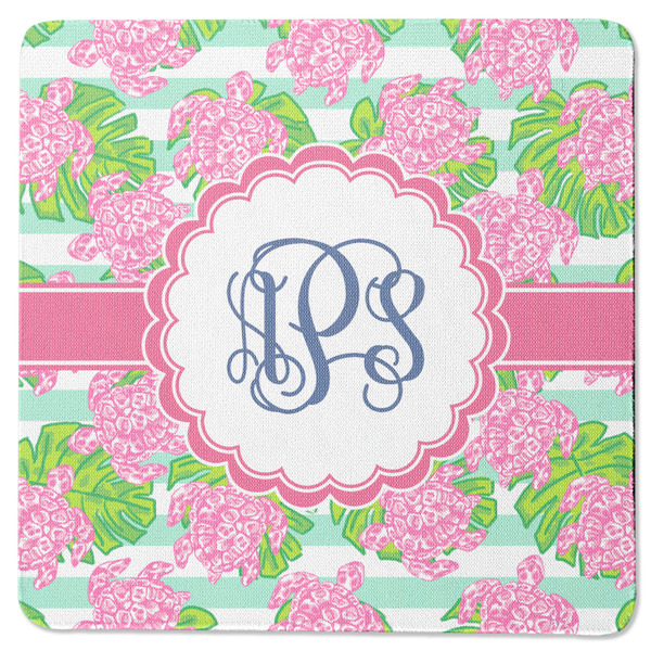 Custom Preppy Square Rubber Backed Coaster (Personalized)