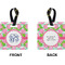Preppy Square Luggage Tag (Front + Back)