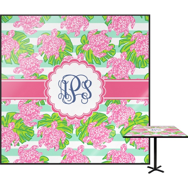 Custom Preppy Square Table Top - 24" (Personalized)