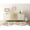Preppy Square Wall Decal Wooden Desk