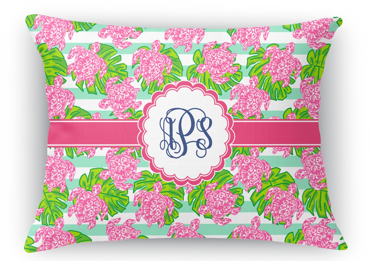 Preppy Rectangular Throw Pillow Case (Personalized) YouCustomizeIt