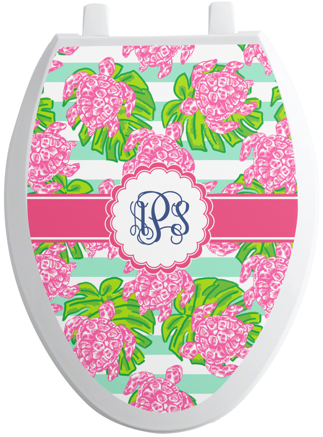 Custom Preppy Toilet Seat Decal (Personalized) YouCustomizeIt