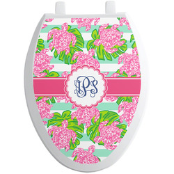 Preppy Toilet Seat Decal - Elongated (Personalized)