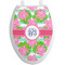 Preppy Toilet Seat Decal Elongated