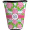 Preppy Waste Basket - Single Sided (Black) (Personalized)